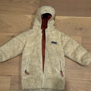 Patagonia Cream Fleece Kids Puffer Jacket